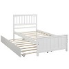 CAVINAS Twin Size Simple Wood Platform Bed Frame with Storage Drawers/Trundle,No Box Spring Needed - 2 of 4