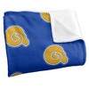 Albany State University Logo Pattern Silky 50x60 Blanket, 1 Sided - 3 of 4