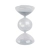 Glass Hourglass Timer - Decorative Sand Timer for Home & Office - Modern - 8" White - 4 of 4