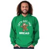 Xmas Let's Get this Bread Gingerbread Hoodie Sweatshirt Women Men Brisco Brands - 4 of 4