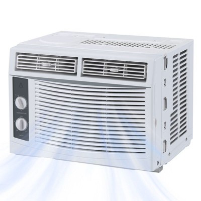 Acekool Mechanical Window Air Conditioner 5,000 BTU with Window Kit, Cools Rooms up to 150 Sq.ft, White