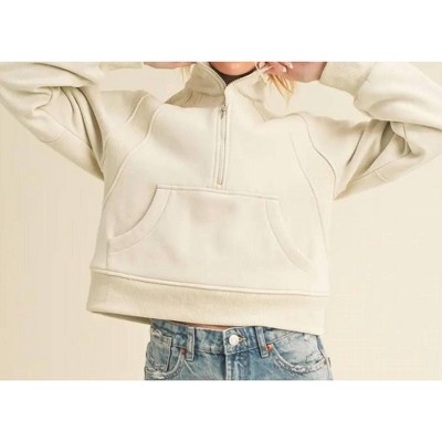 Women's Dove Funnel Neck Sweater - AEMI + CO