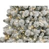 GE 7.5FT Pre-lit LED Flocked Laurel Pine Artificial Christmas Tree with Warm White Lights - 2 of 4
