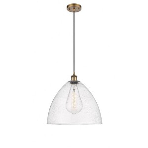 Innovations Lighting Bristol Glass 1 - Light Pendant in  Brushed Brass - 1 of 1