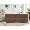 Meridian Furniture,Arc Brown Vegan Leather Modular Sofa - 2 of 4