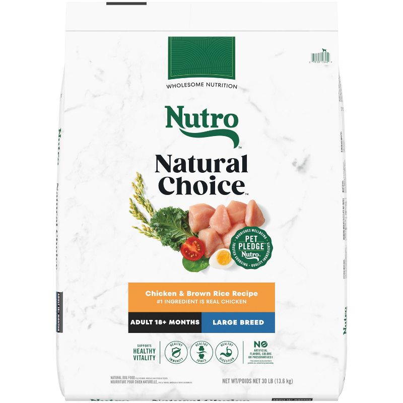 Nutro Natural Choice Chicken and Brown Rice Recipe Large Breed Adult Dry Dog Food, 1 of 15