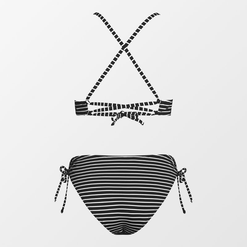 Women's Striped Triangle Bikini Set Swimsuit - Cupshe, 2 of 6