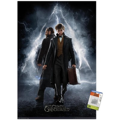 Hæl den første her Trends International Fantastic Beasts: Crimes Of Grindelwald - Teaser  Unframed Wall Poster Print Clear Push Pins Bundle 22.375" X 34" : Target