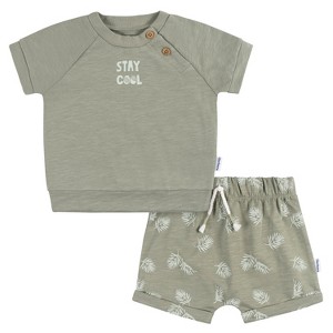 Gerber Baby Boys' T-shirt and Shorts, 2-Piece - 1 of 4