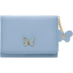 FATMOON Wallet for Women- Fashionable Butterfly PU Leather Wallet - Easy to Use Small Card Holder with ID Window,Perfect for Daily Use and Gift - 1 of 4