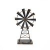 Farmlyn Creek Metal Windmill for Farmhouse Decor, Rustic Home Decorations (8 x 14 Inches) - 3 of 4