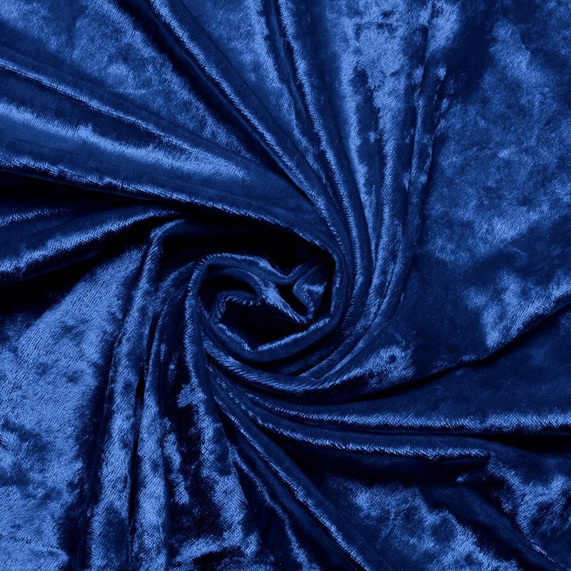 RCZ Décor Elegant Round Table Cloth - Made With Fine Crushed-Velvet Material, Beautiful Royal Blue Tablecloth With Durable Seams, 2 of 6