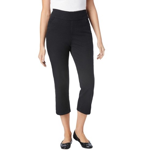 Woman Within Women's Plus Size Flex-Fit Pull-On Denim Capri - image 1 of 4