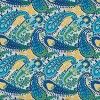 Amalia 2pc Outdoor/Indoor Throw Pillows Paisley Blue - Pillow Perfect - image 4 of 4