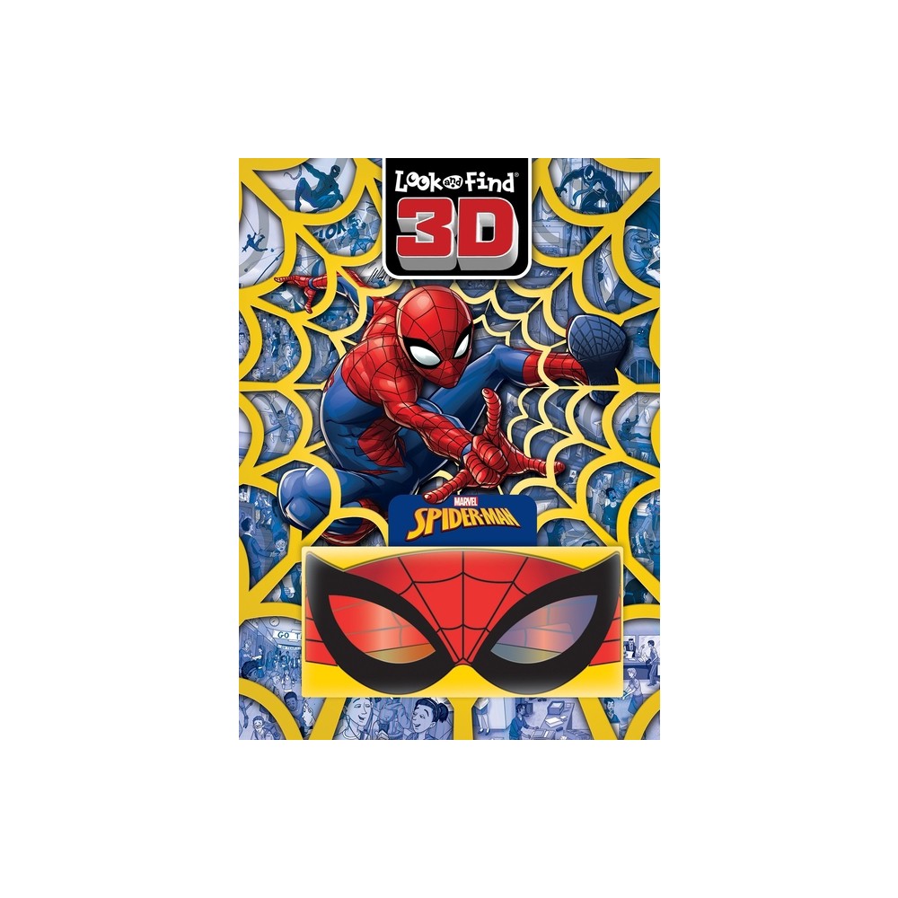 Marvel Spider-Man: Look and Find 3D - by Pi Kids (Hardcover)