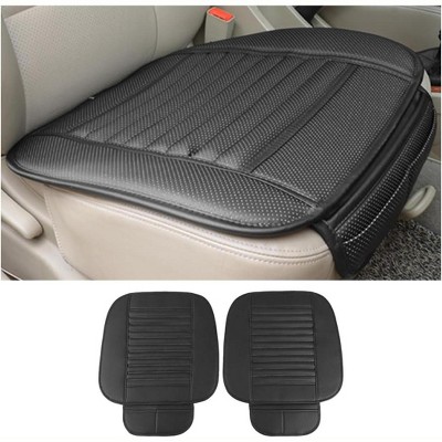 TruAIR 2 Pack Car Seat Covers, Leather Front Cushion Protectors with Pockets