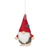 NORTHLIGHT 3ct Skiing Gnome Christmas Ornament Set 4" - Red/Gray - 4 of 4