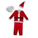 Northlight White and Red Santa Claus Men's Christmas Costume Set - Standard Size