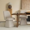 Spruce&Spring Upholstered Swivel Dining Chair with High Back and Conical Base - 2 of 4