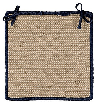 Colonial Mills Boat House - Navy Chair Pad, Set of 4