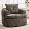 Whisen 36.6" Swivel Sofa Chair, Swivel Round Chair & Couch with Dual-layer Cushion Design - 2 of 4