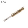 Unique Bargains Sturdy Wear-resistant 1/4" Hex Shank Handle Cleaning Brass Bore Brush - 3 of 4