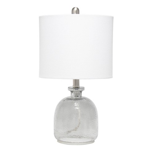 Hammered Glass Jar Table Lamp with Linen Shade - Lalia Home - image 1 of 4