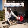 Acekool Electric Drain Cleaner Auger with Auto Feed, Pneumatic Foot Switch, 4 Interchangeable Cutters for 1" to 4" Pipes - 3 of 4