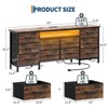 GustoWave 63 In Modern 10 Drawer TV Stand for 75 Inch TV, 10 Drawer Long Dresser with Handle, Versatile TV Stand Dresser Storage - 3 of 4