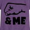Girls' - Instant Message - Daddy And Me Fist Bump Fitted Short Sleeve Graphic T-Shirt - 2 of 4