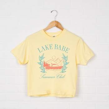 Simply Sage Market Women's Lake Babe Boat Relaxed Fit Cropped Tee