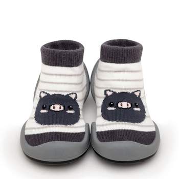 Komuello Baby Boy/ Girl First Walk Sock Shoes This Little Piggy