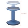 ECR4Kids SitWell Wobble Stool, Adjustable Height - 2 of 4