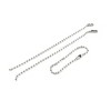 Unique Bargains Nail File Label Tag Key Keychain Metal Bead Ball Chain 5.5" Long 100 Pieces - 4 of 4