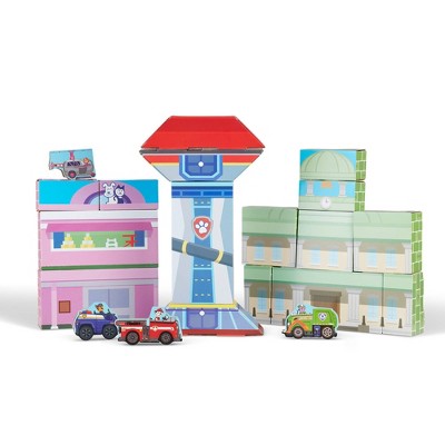 PAW Patrol Jumbo Cardboard Blocks Set with Fold-Out Vehicles