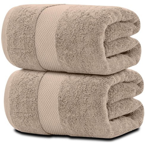 White Classic Luxury 100% Cotton Bath Towels Set Of 4 - 27x54