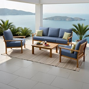 Crestlive Products 24 x 24 inch Sunbrella Outdoor Deep Seat Cushion Water-Repellent & Fade-Resistant Patio Chair Cushion - 1 of 4