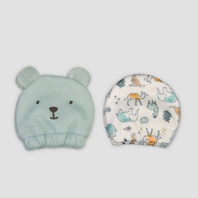 Image of Baby Boys' 2pk Bear Mittens - Just One You® made by carter's 0-3M