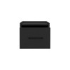 INFURNIC Nightstands Floating Nightstand with Drawer and Open Shelf Space-Saving Modern Design for Bedroom, Black, 13.2"*13.8"*9.8" - 4 of 4
