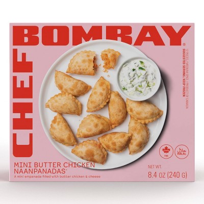 Chef Bombay Frozen Mini Butter Chicken Naanpanadas - 8.4oz