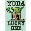 Girl's Star Wars St. Patrick's Day Cartoon Yoda Lucky One T-Shirt - image 2 of 4