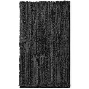 Hearth & Harbor Striped Bathroom Rug set, Ultra Soft Chenille Bathroom Rugs - 1 of 4