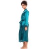 ADR Women's Lightweight Satin Robe, Long - 3 of 4