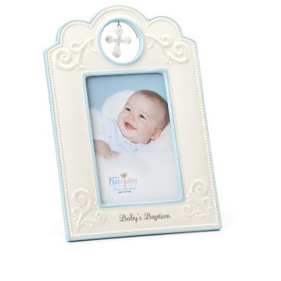  DEMDACO Blue Baby's Baptism Frame 6.75 x 9.75 - Multi 