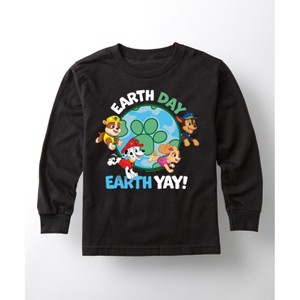 Boys' - Paw Patrol - Earth Day Yay Long Sleeve Graphic T-Shirt - 1 of 4