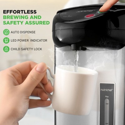 Nutrichef 5 Liter Stainless Steel Electric Water Boiler & Warmer
