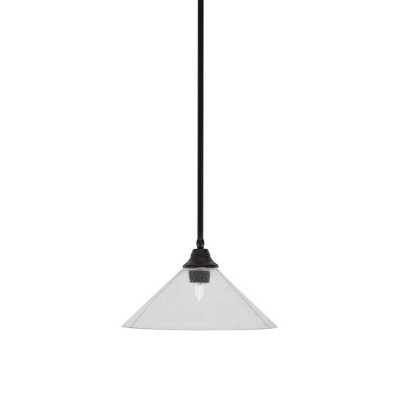 Toltec Lighting Any 1 - Light Pendant in  Espresso with 16" Clear bubble Shade