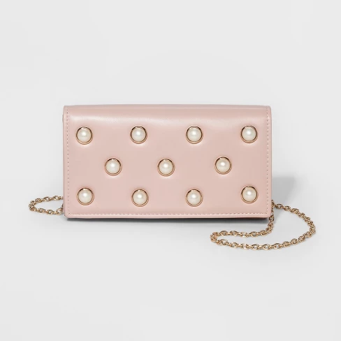 Estee & Lilly Faux Pearl Clutch