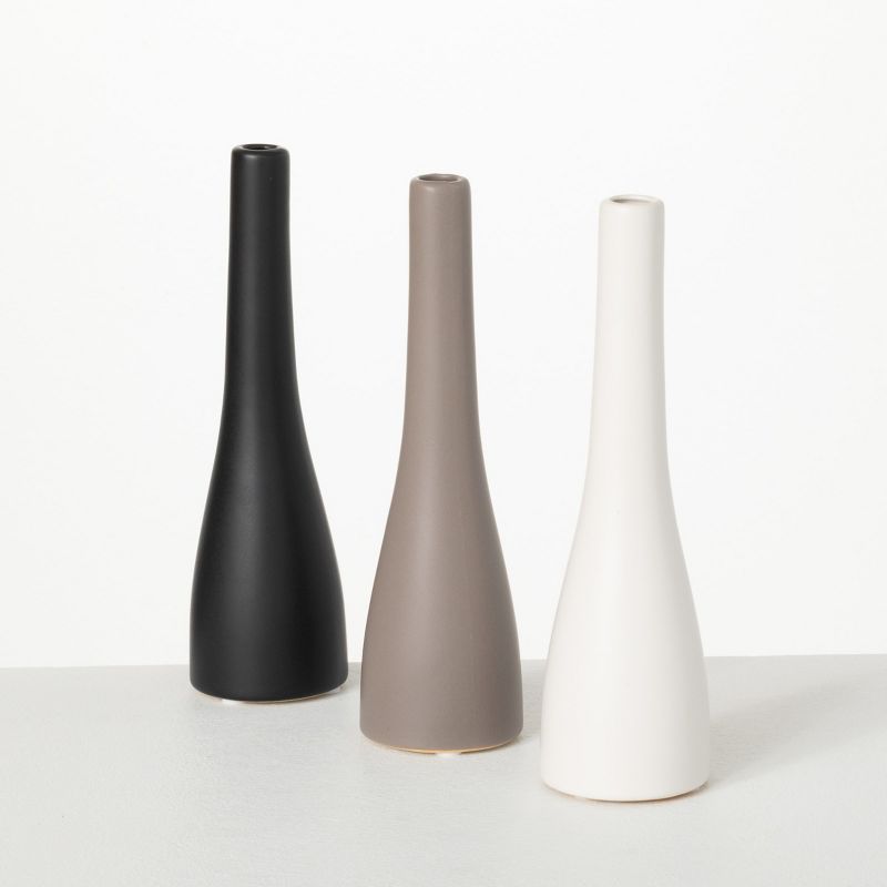 Sullivans Slim Ceramic Vase Set of 3, 8.5"H, 1 of 7