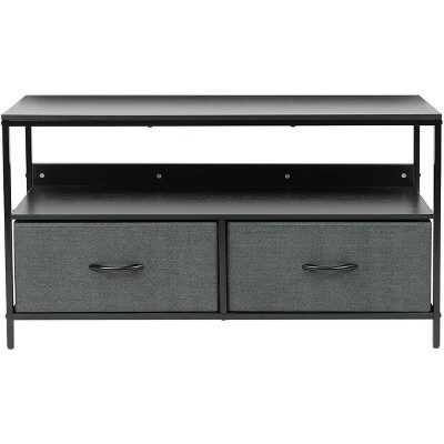 Sorbus 2 Drawer TV Stand Dresser with Wood Top
